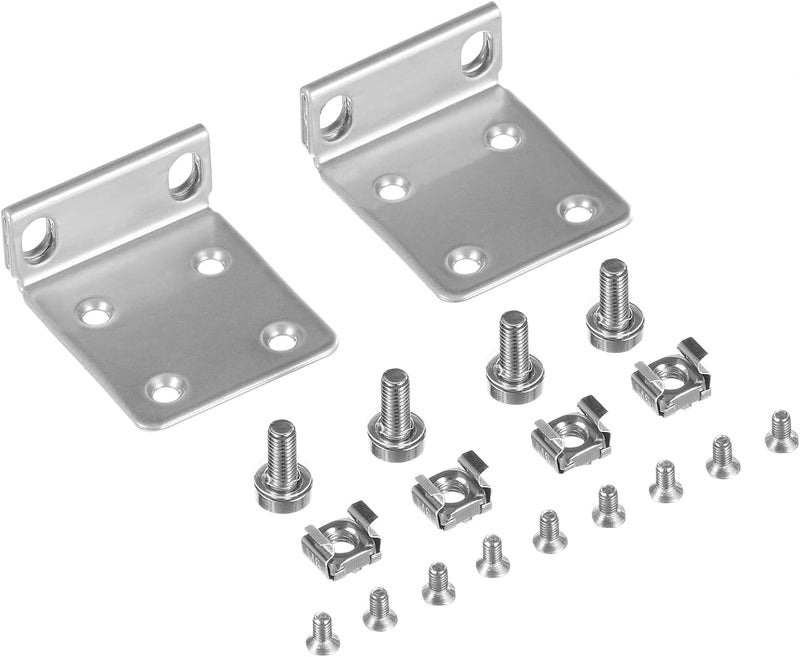 PhyinLan Rack Mount Kit for Ubiquiti Switch, 1U Rack Ears for Ubiquiti 16/24/48 Series Switches - Image 1